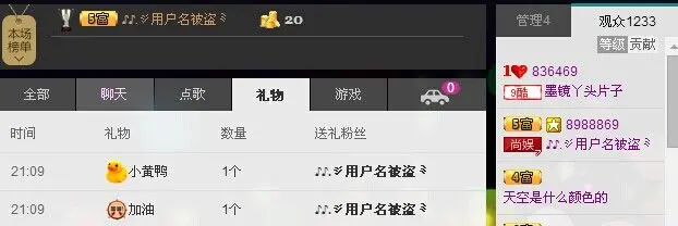 墨镜丫头片子的主播照片