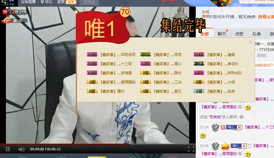 『義家軍』灬经典的主播照片