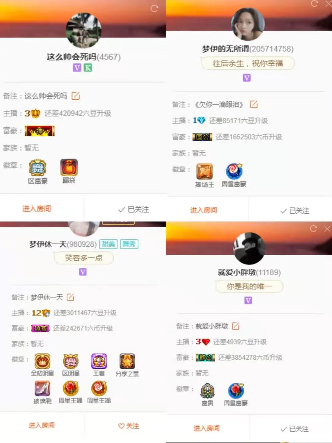 梦伊1302的主播照片